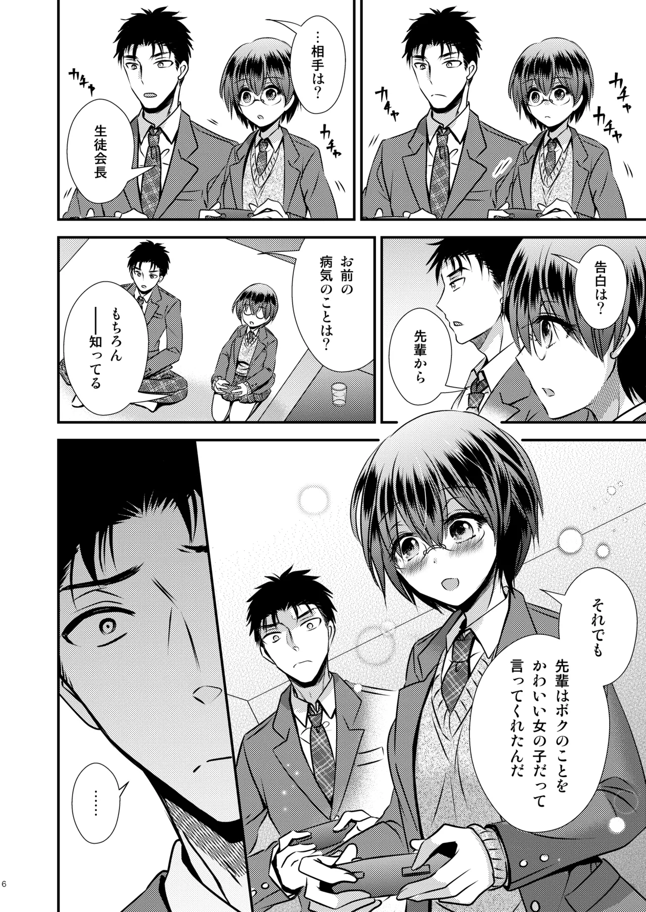 彼氏もちTS地味子のボクと親友 - page6