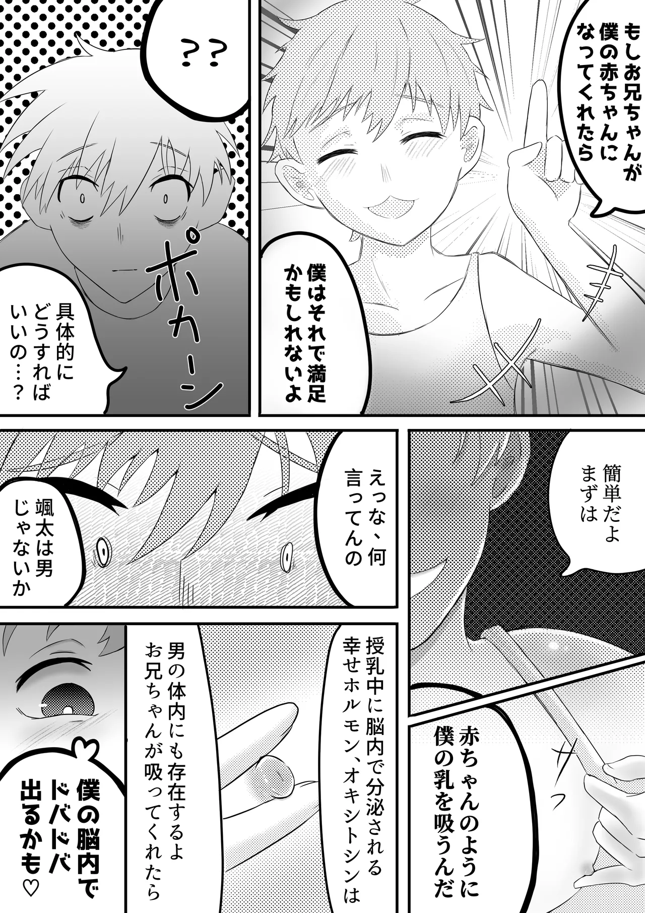 お兄ちゃん、僕の子供を産んでよ - page8