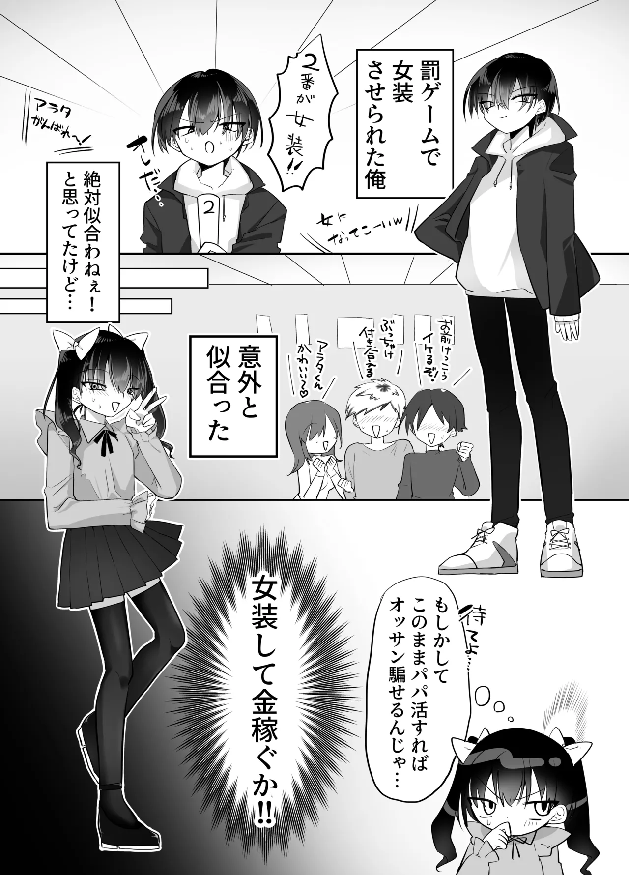 女装パパ活 失敗男子 強○マゾメス調教 - page2