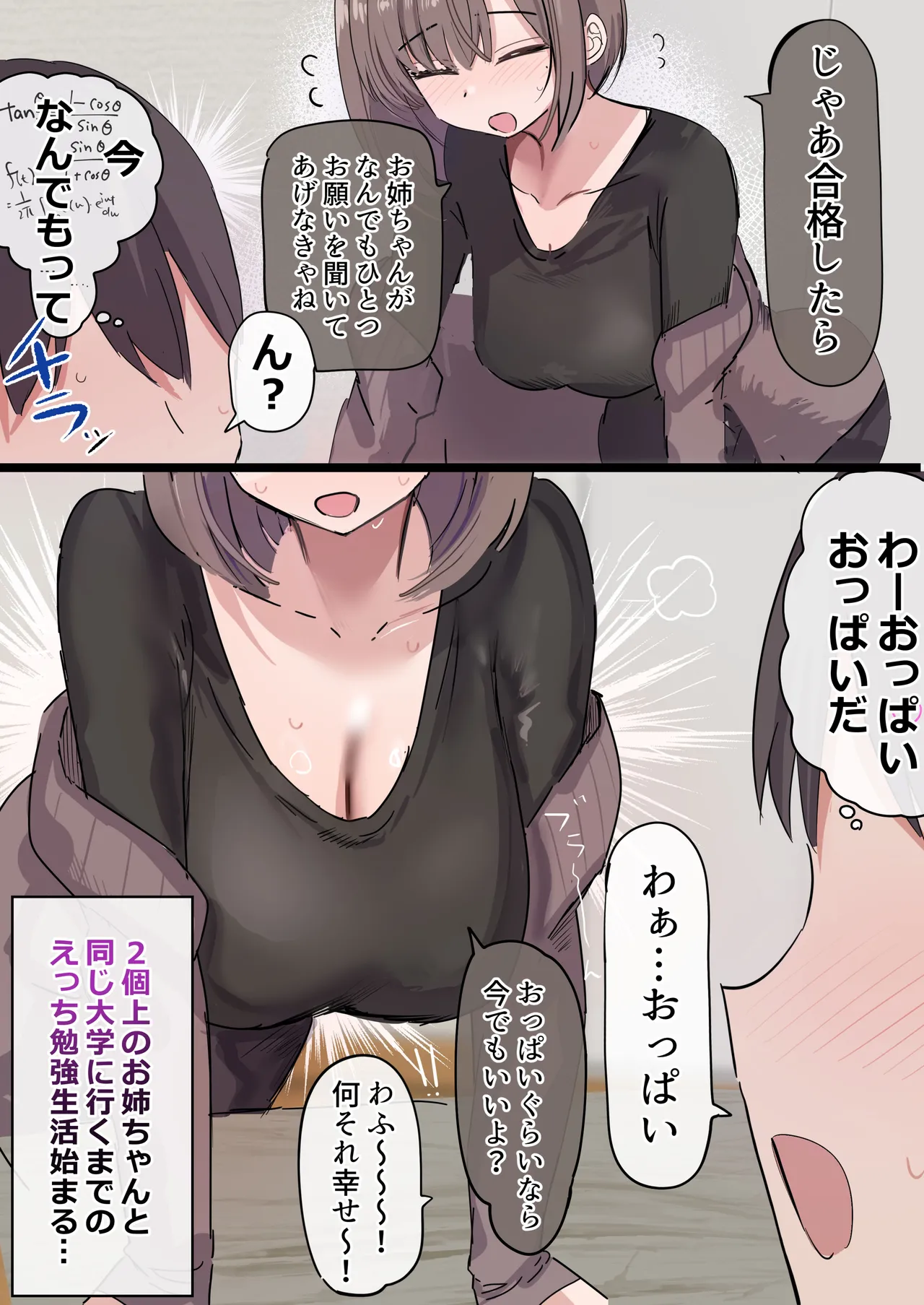 2個上の家庭教師のお姉ちゃんとたくさんえっちする話 - page4