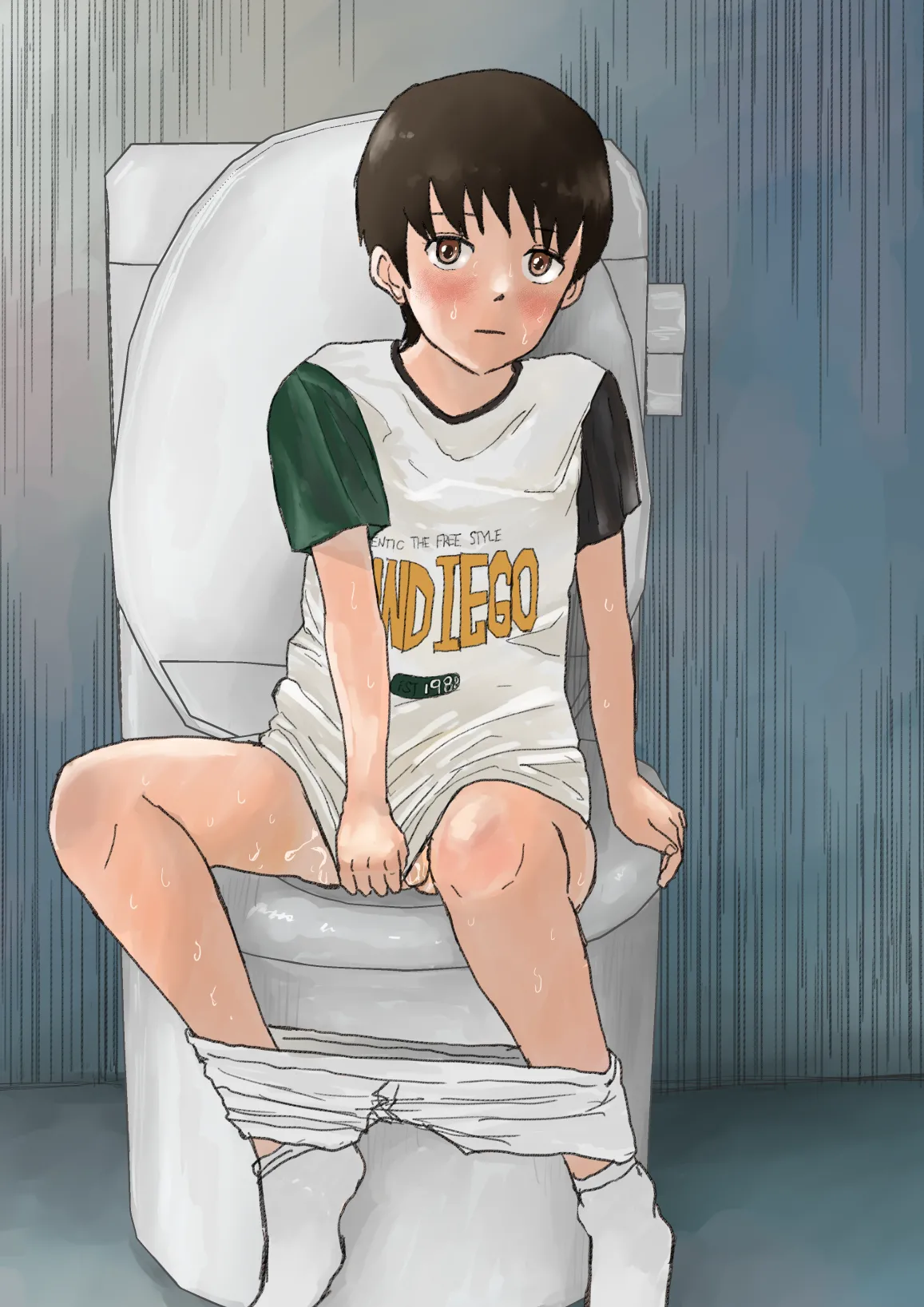 教え子ショタを個室トイレに連れ込んで.... - page22