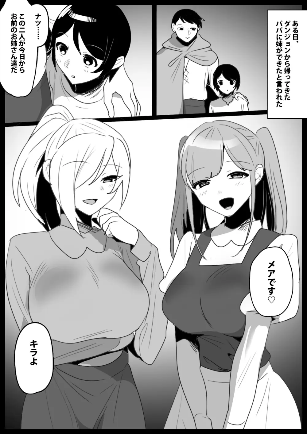 パパが連れてきた姉サキュバスに搾り尽くされるお話 - page2