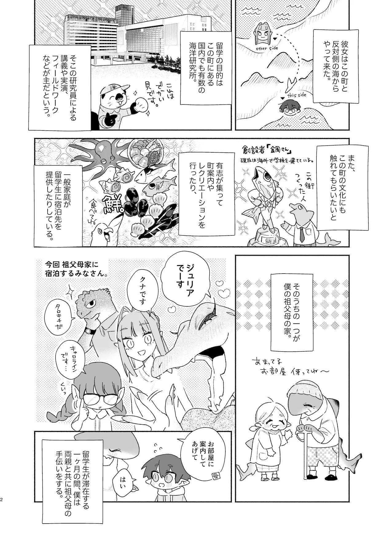 ♂が受け。ワニちゃん×サメくん前編 - page3