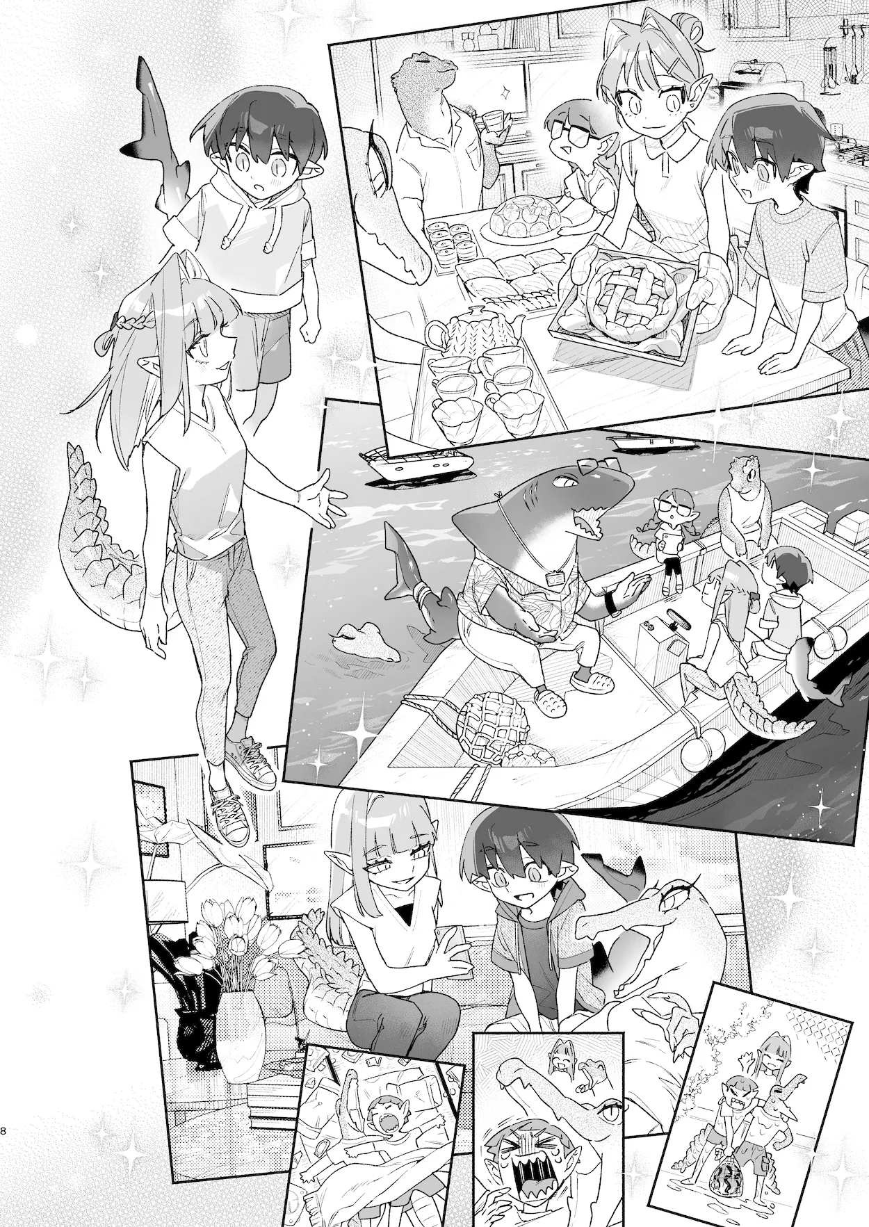 ♂が受け。ワニちゃん×サメくん前編 - page9