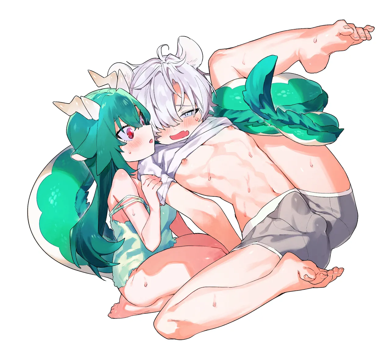 ♂が受け。緑龍ちゃん×ネズミくん - page90