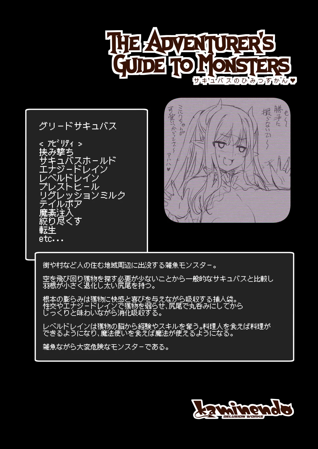 The Adventurer's Guide to Monsters サキュバスのひみつずかん - page16