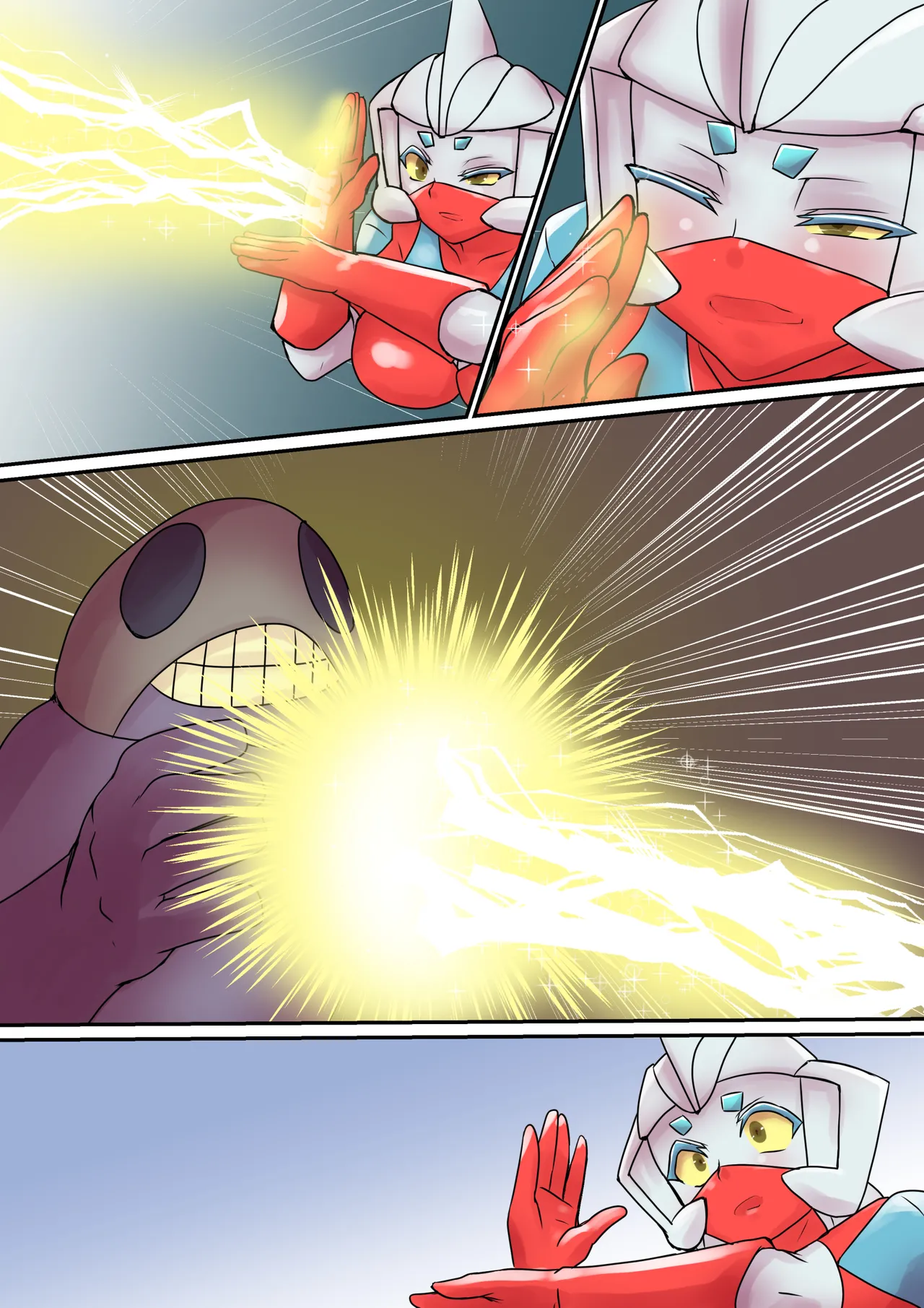 特撮ヒロインシリーズ ラスティ・コメット第6話「奪われた四肢」ontex - page14