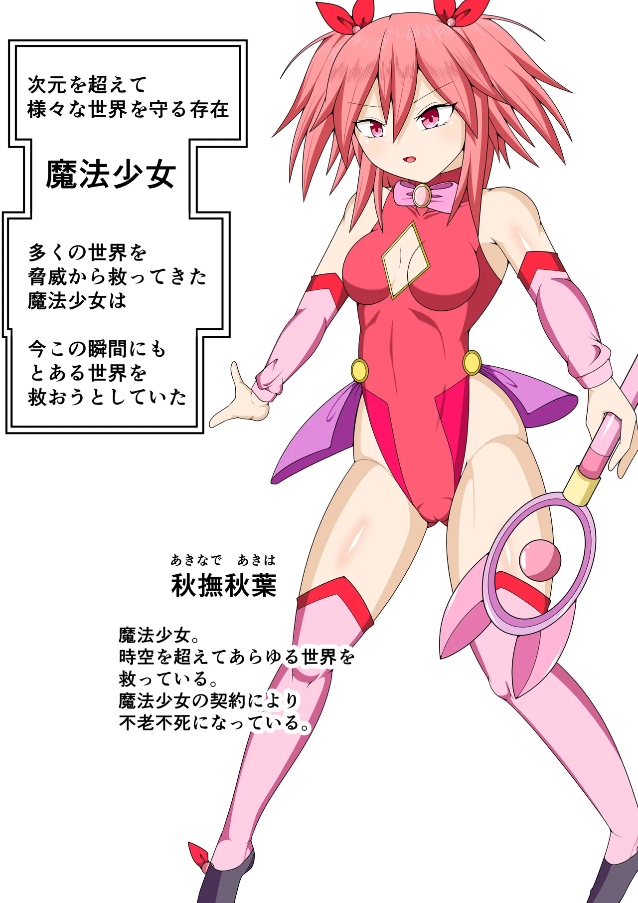 世界を救った魔法少女が異空間に囚われてクリトリス模型とクリトリスの感覚を繋がれてクリトリスを極限まで責められる話 - page2