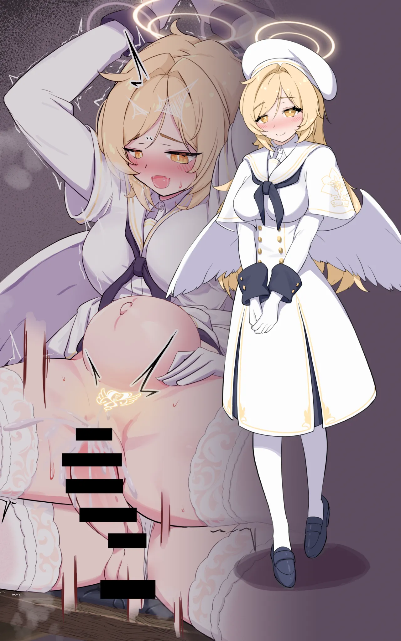 【Skeb +α版】ブルuaka先生（女体化）×ティーパーティーモブ（ふたなり） - page36