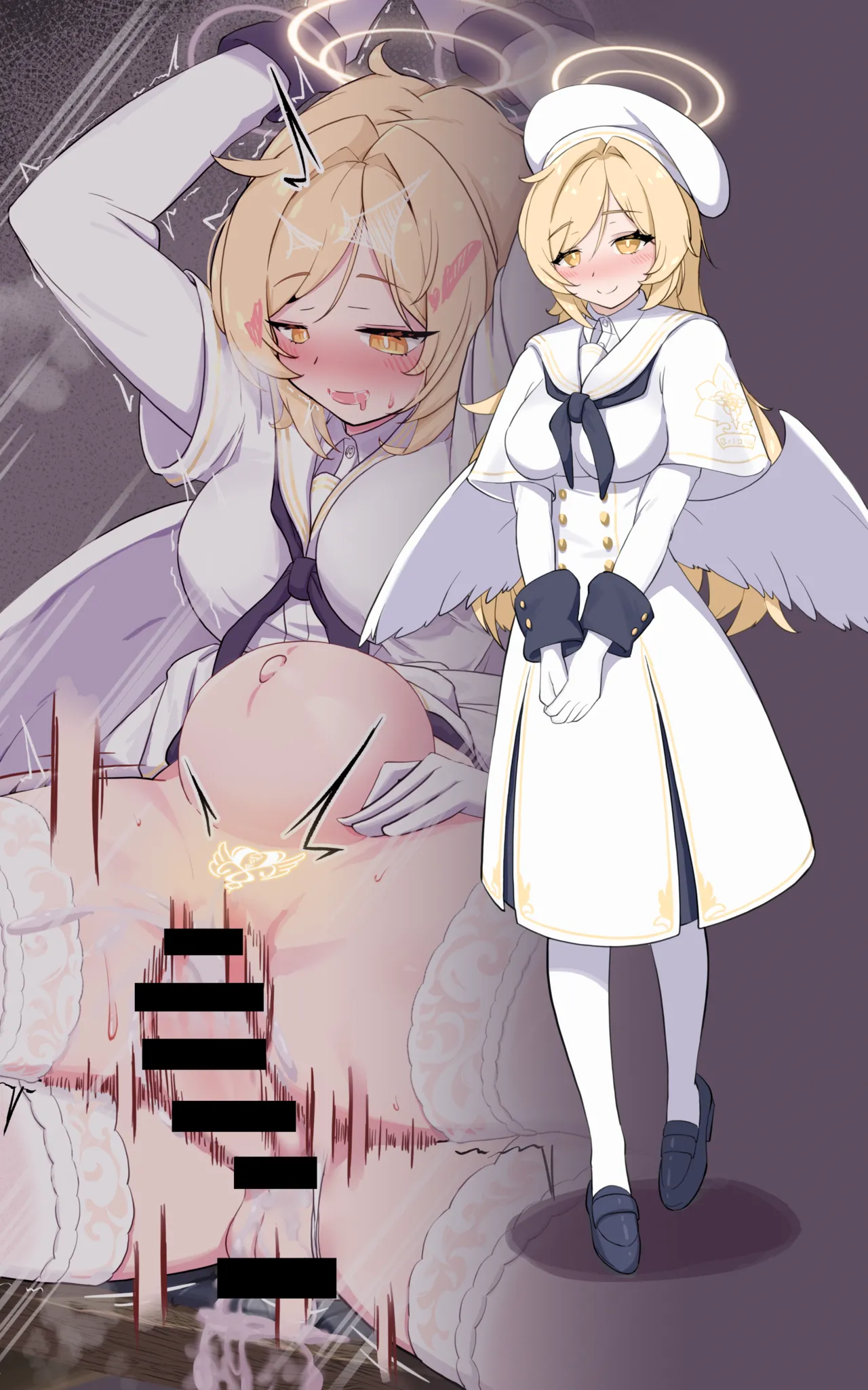 【Skeb +α版】ブルuaka先生（女体化）×ティーパーティーモブ（ふたなり） - page38