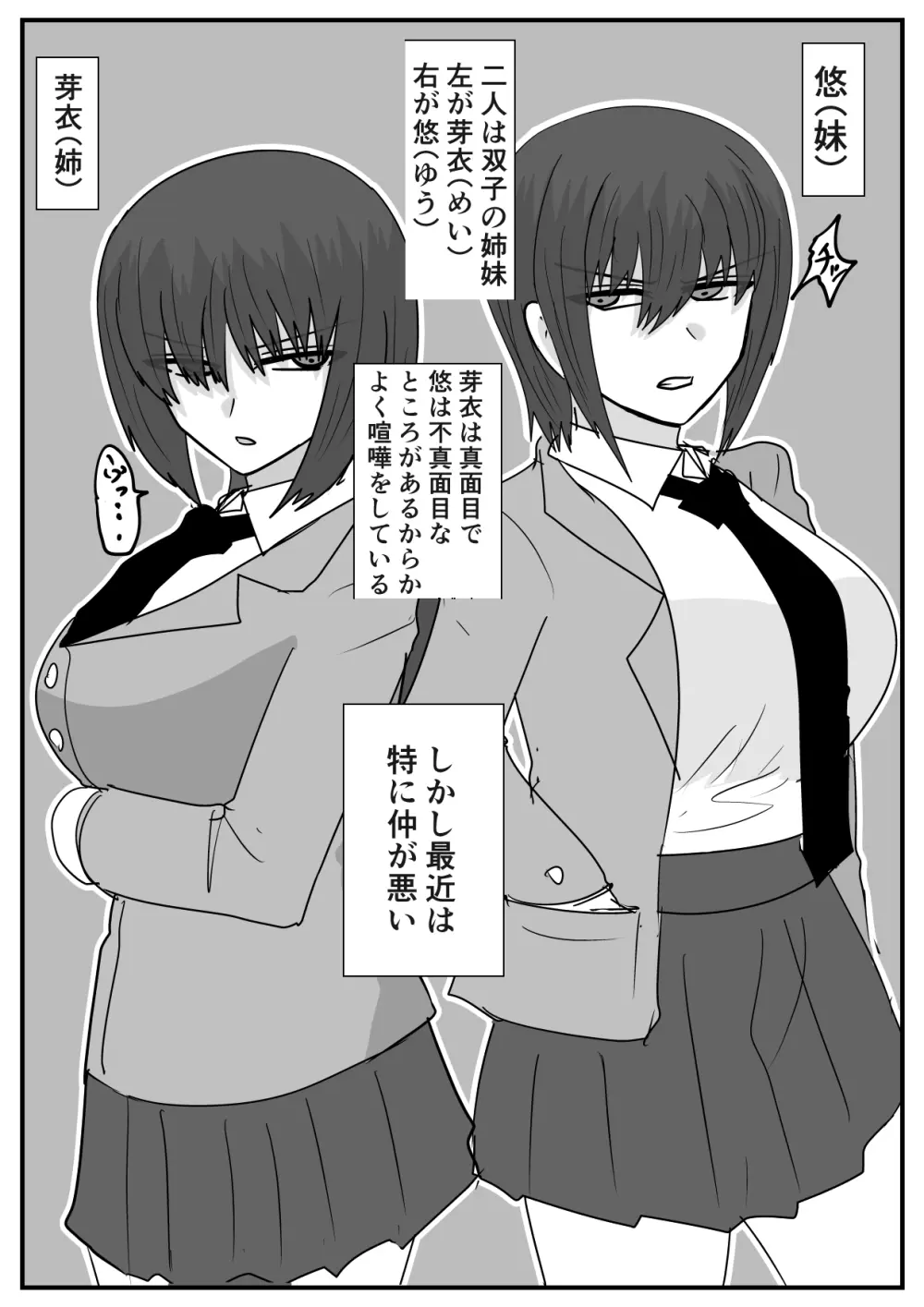 似てない双子の女の子の話 その 1-2