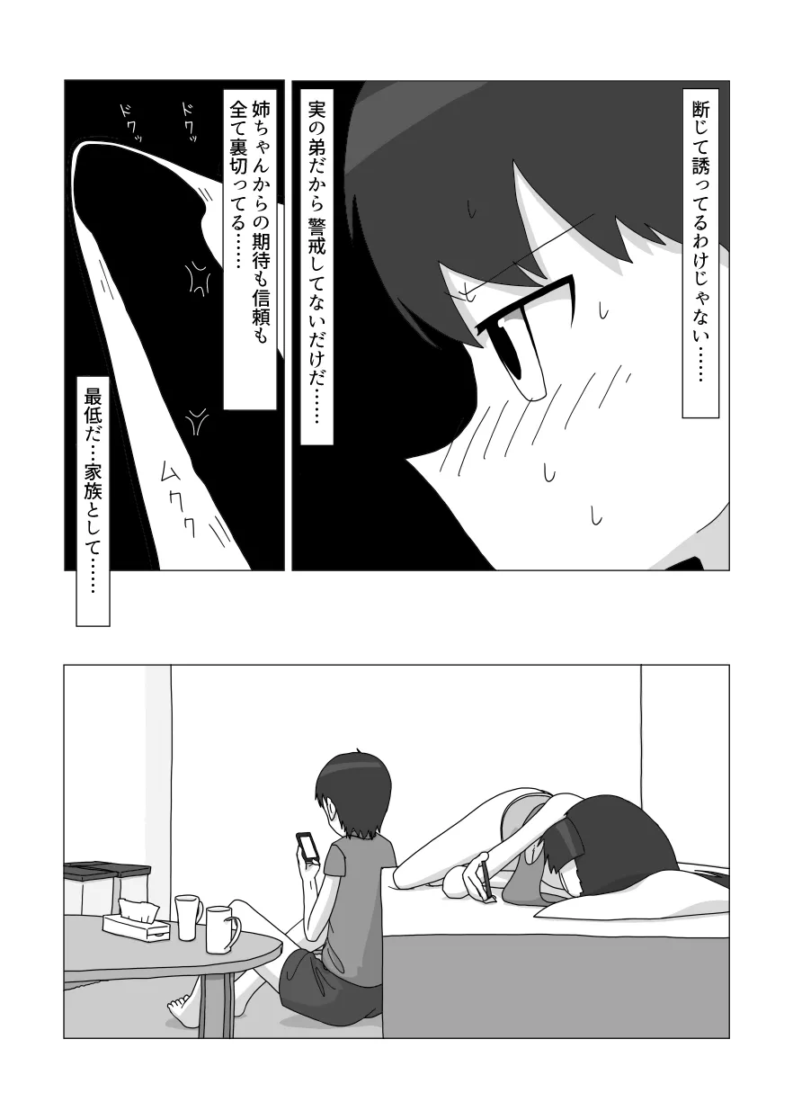 大好きなお姉ちゃんに見抜きさせてもらう漫画 - page11