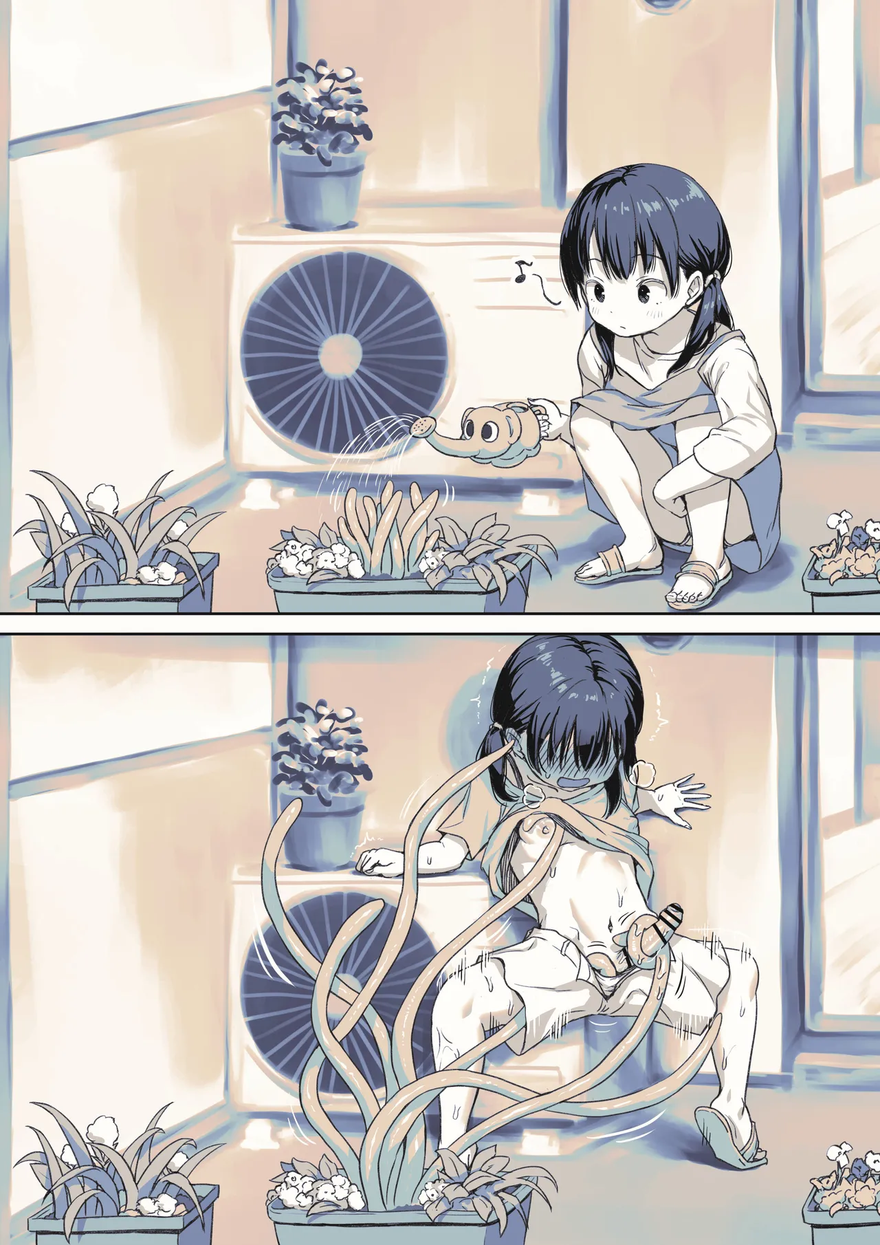 うっかり触手植物を育てちゃったふたなりちゃん - page3