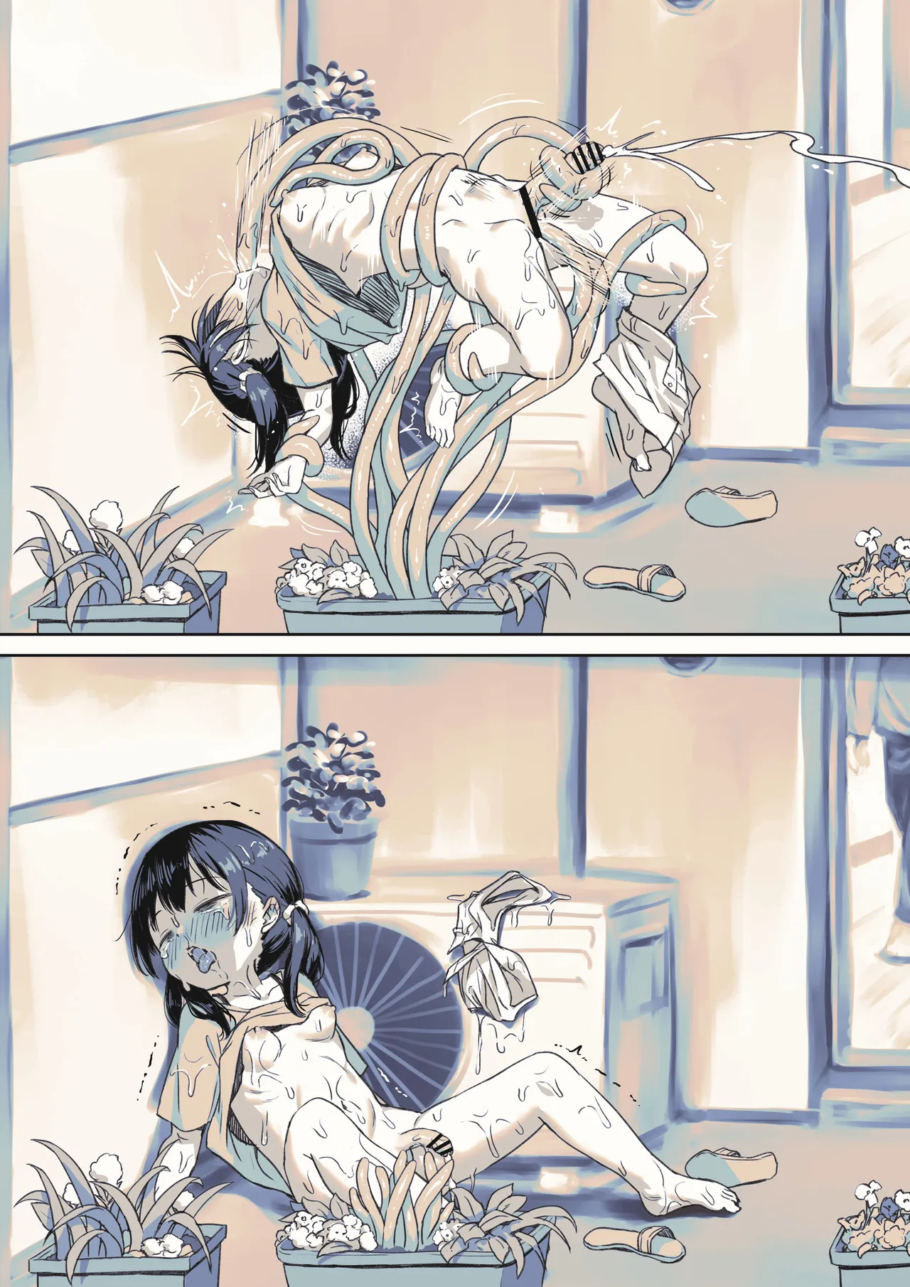うっかり触手植物を育てちゃったふたなりちゃん - page4