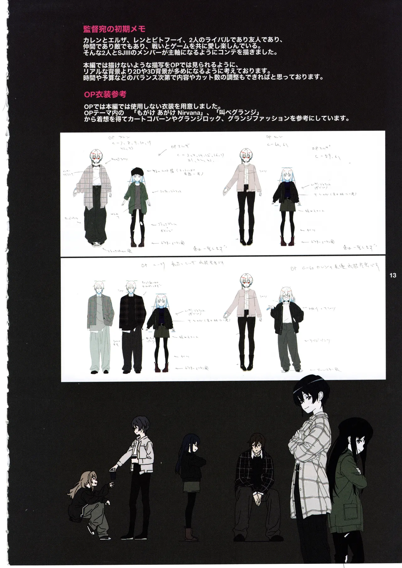 GGO ⅡのOPコンテと演出メモ+原画 - page17