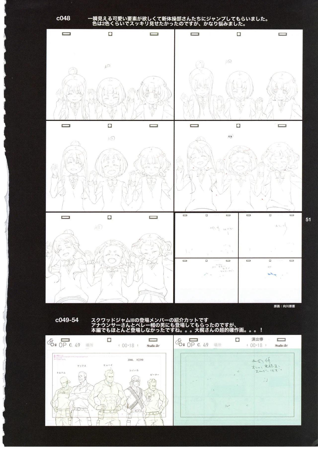 GGO ⅡのOPコンテと演出メモ+原画 - page55