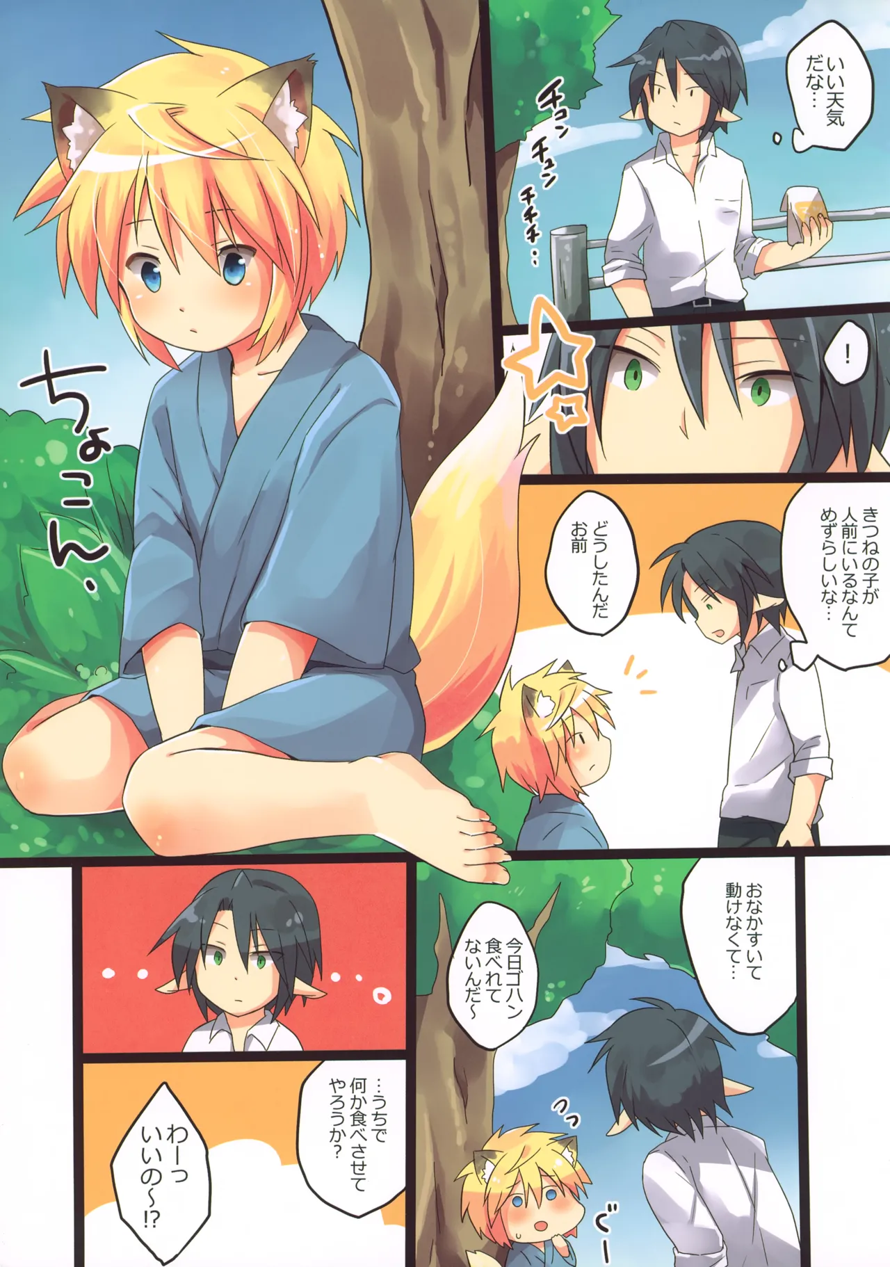 初！こぎつね♂ひろいました。 - page2