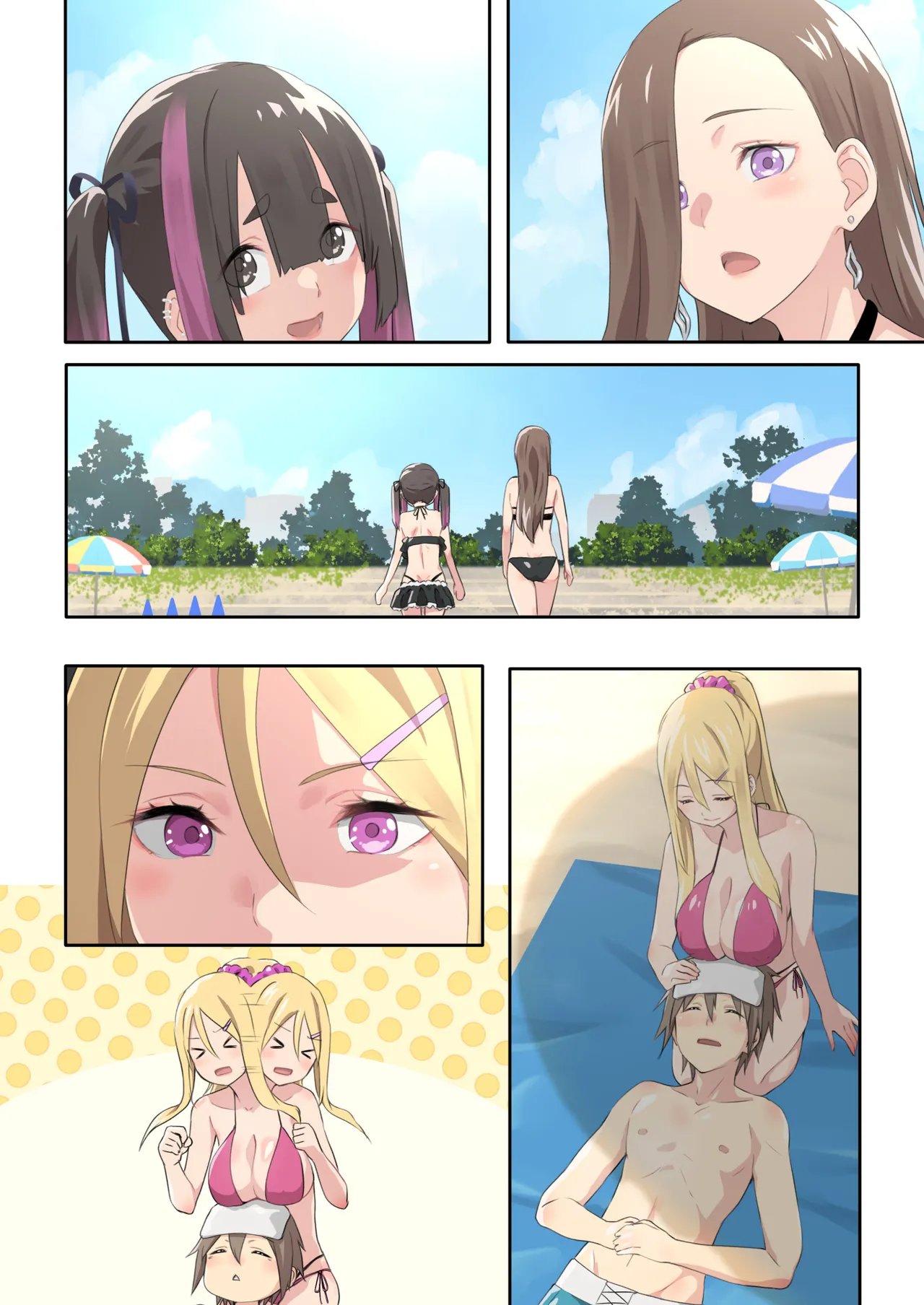 ぎゃるキャンv～ヤリサーの美女3人とエロ目的で海へ行く話～ - page120
