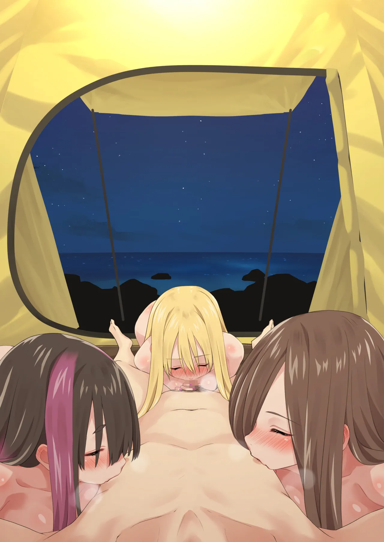 ぎゃるキャンv～ヤリサーの美女3人とエロ目的で海へ行く話～ - page133