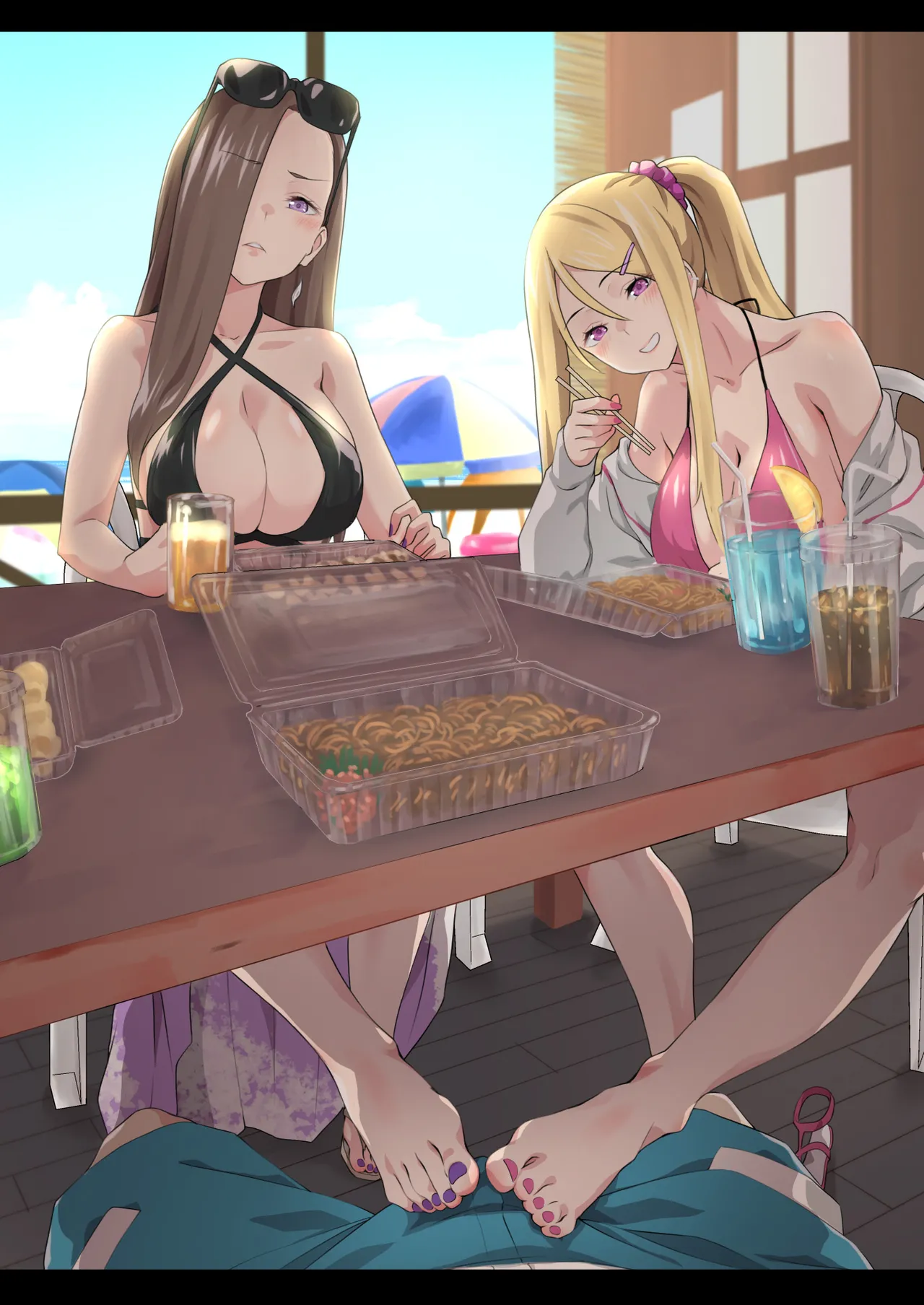 ぎゃるキャンv～ヤリサーの美女3人とエロ目的で海へ行く話～ - page97