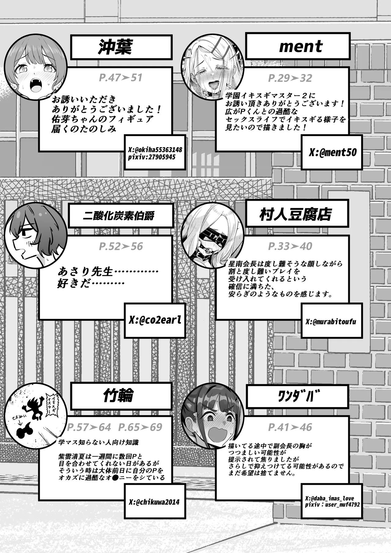 学マスドスケベ合同誌『学園イキスギマスター 2』 - page71
