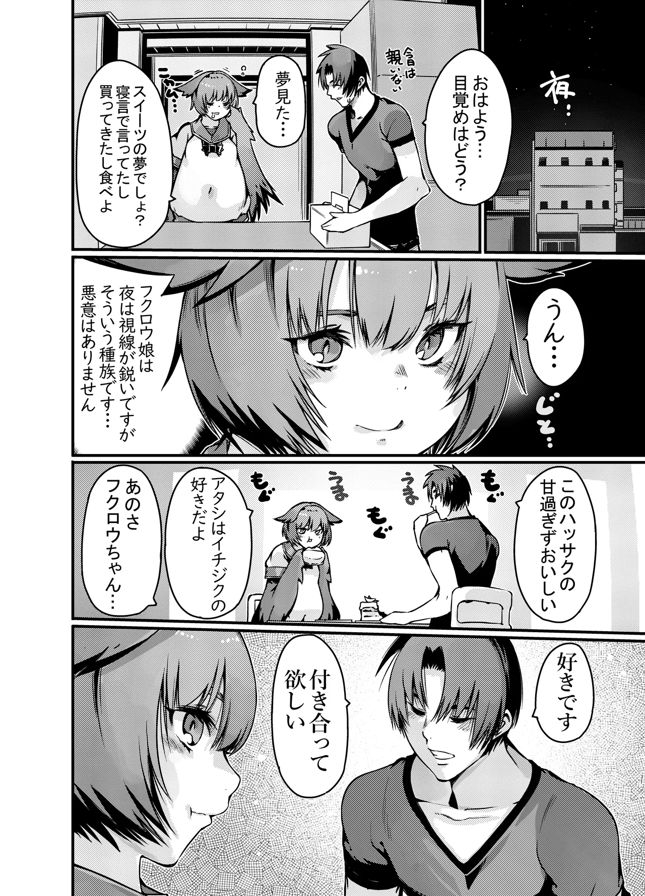 夜行性フクロウちゃんに昼に睡眠○したら夜に肉食系反撃された - page11