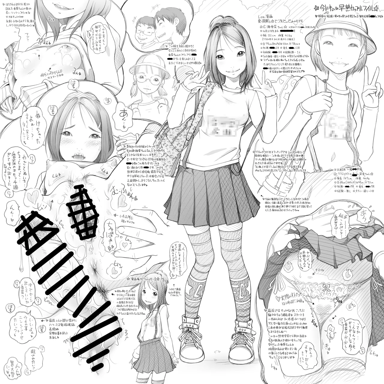早熟カップル達のヒミツの放課後観察1 - page35