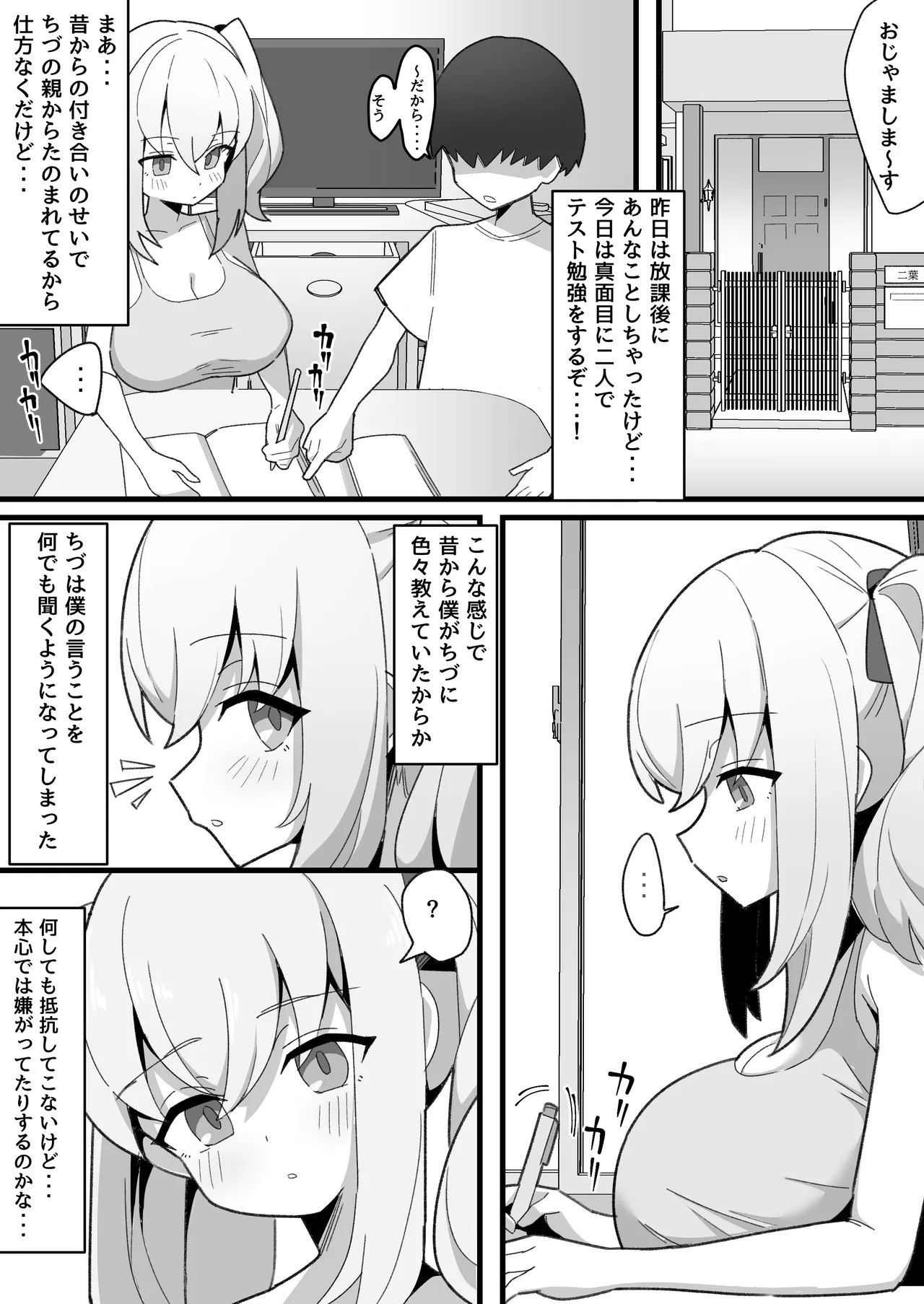 無口で無表情な幼馴染は僕のオナホ - page12