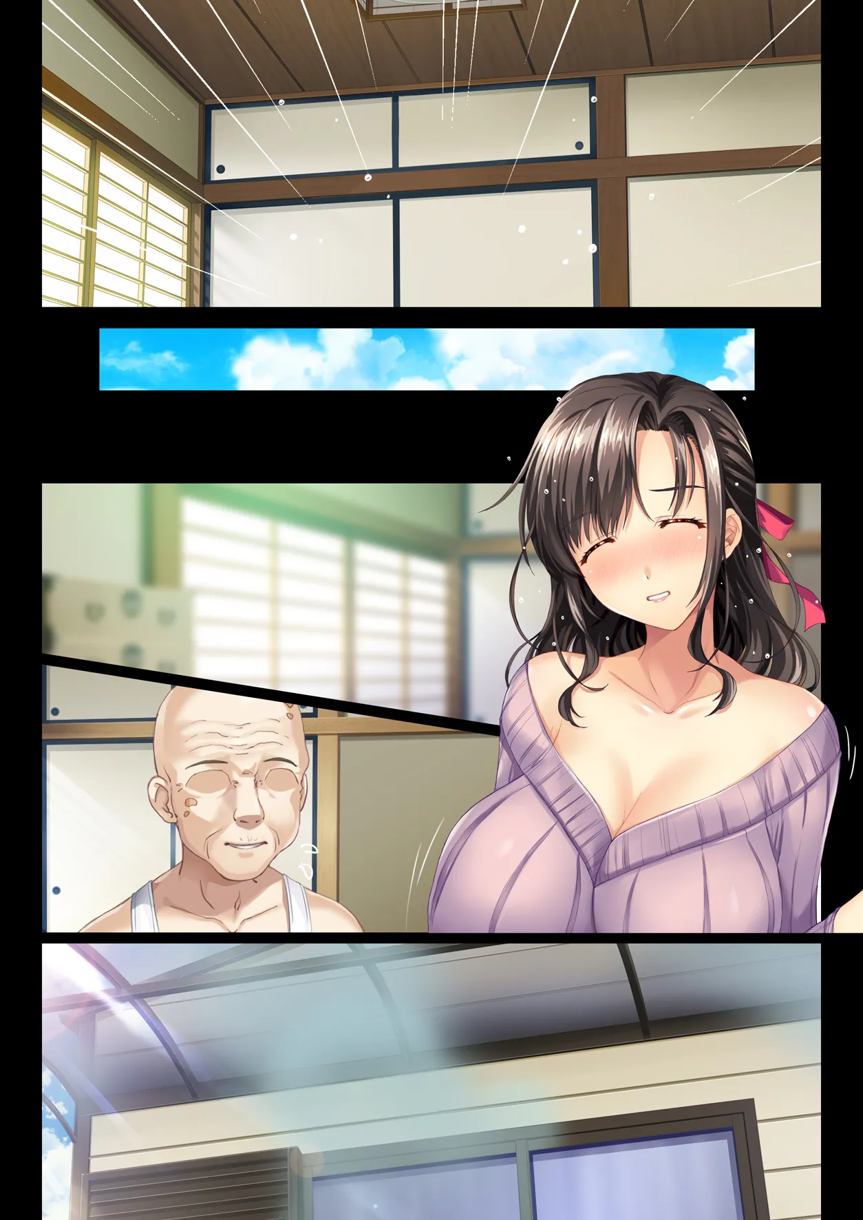 田舎の家族はヒマなので巨乳妻は朝から晩まで汗だくセックス - page151