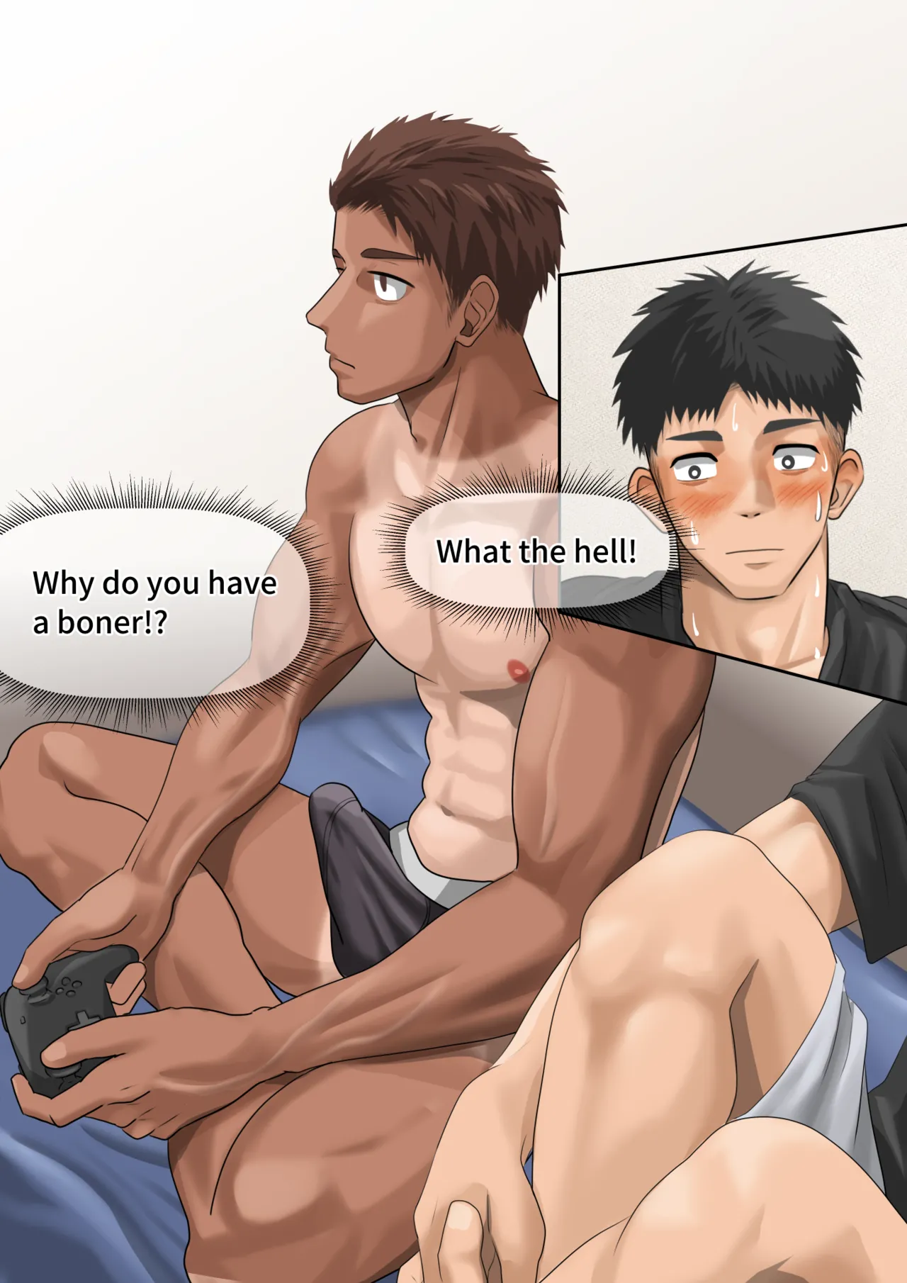 片想いしてる友達が家に来た1(11p.)【ENG】 (Pixiv Fanbox) - page22